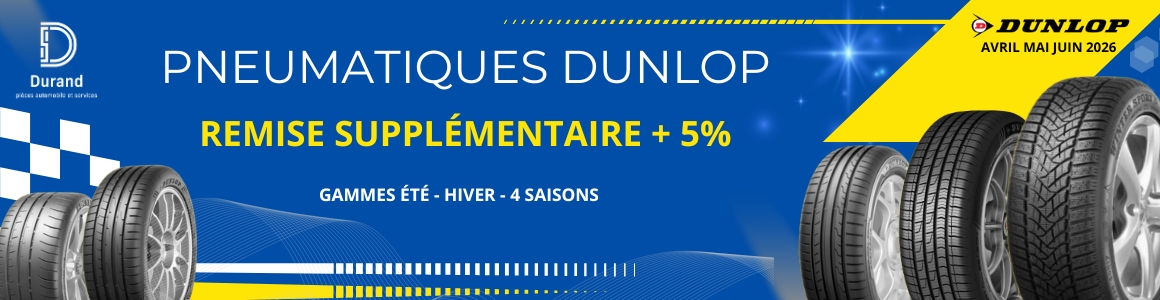 REMISE PNEUS DUNLOP
